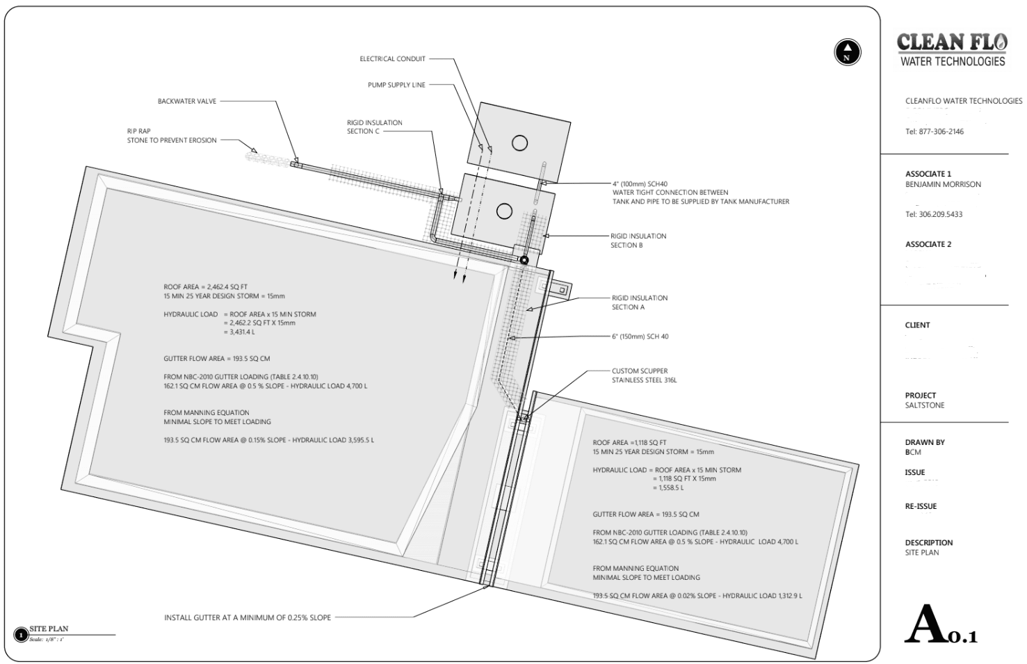 Site Plan Rainwater Halifax